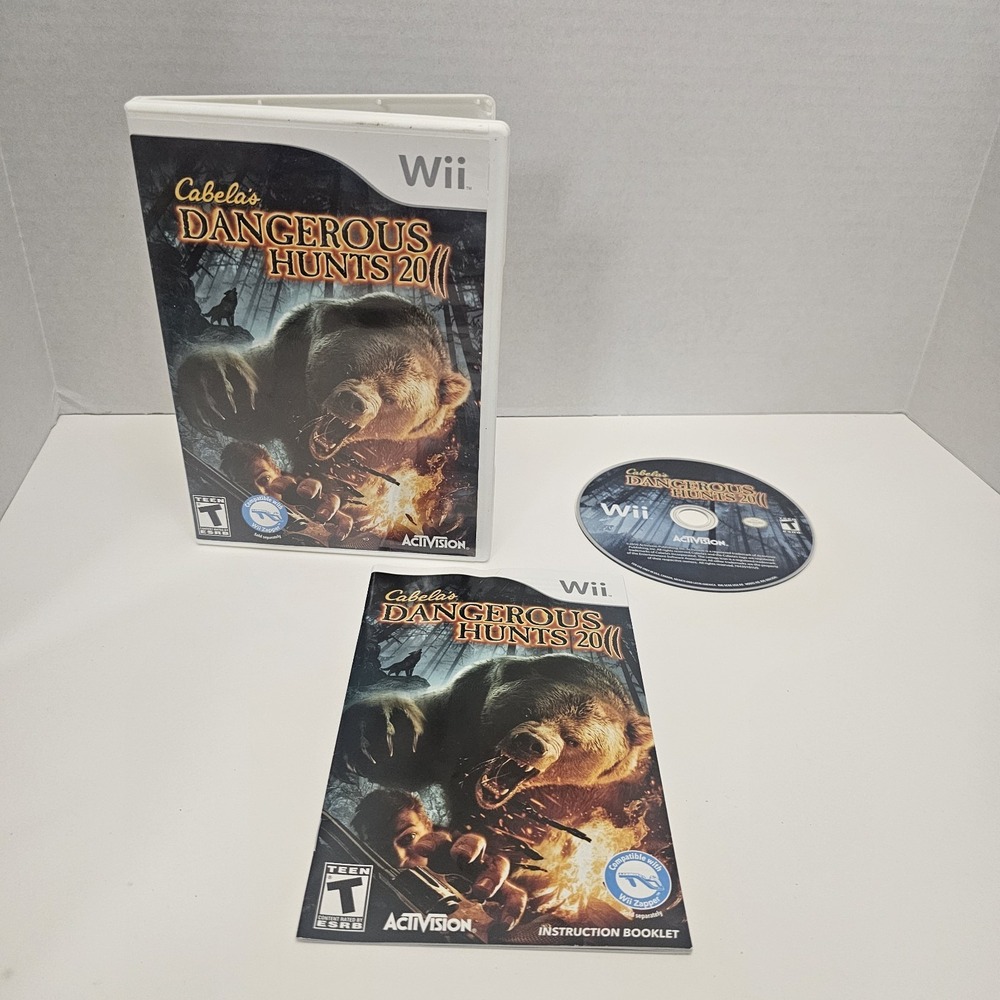 Cabelas Dangerous Hunts 2011‎ - Nintendo Wii CIB